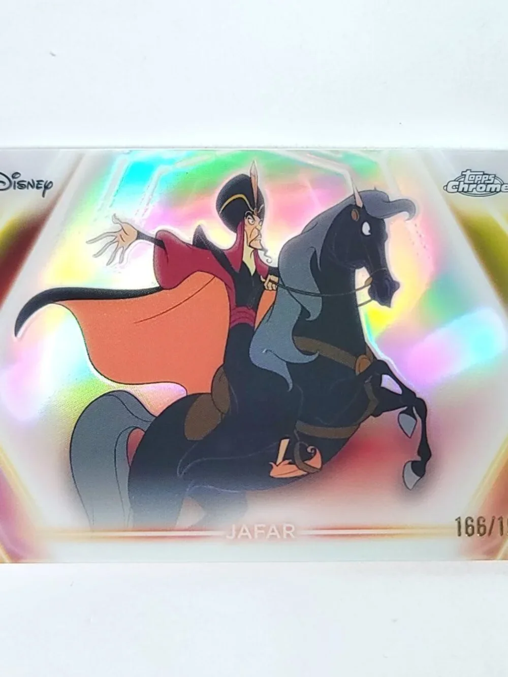 Jafar Topps 2026 Disney Neon Holo Chrome Refractor Limited 166/199 CNE